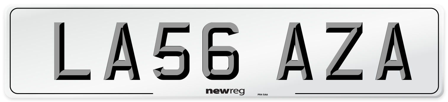 LA56 AZA Number Plate from New Reg